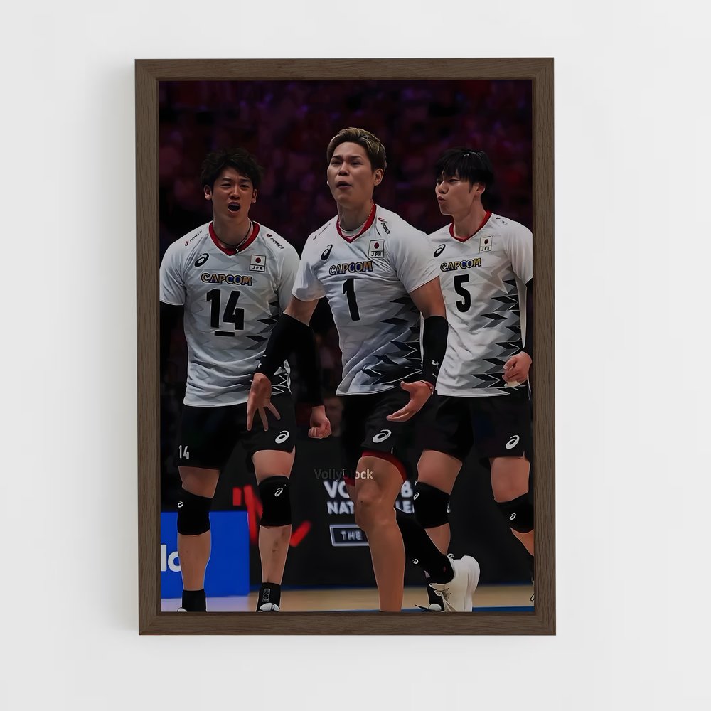 Poster Japan de national – affiche Volleyball (vue 5)